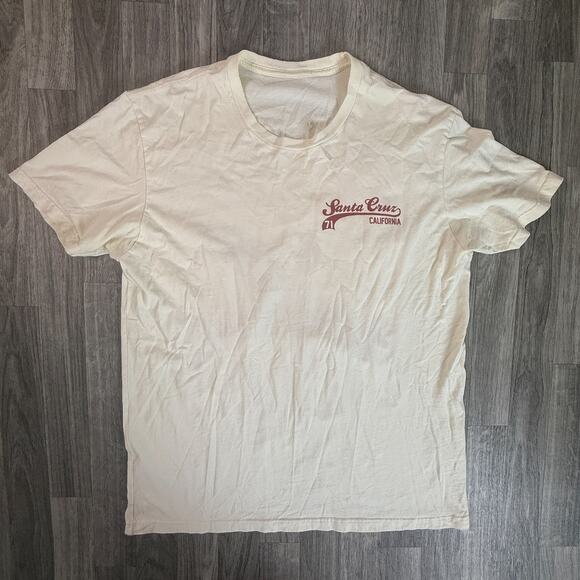 Santa Cruz California Surf Graphic Tee 71 Vintage Style - Picture 1 of 3